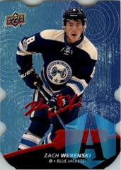 2017-18 Upper Deck MVP Colors and Contours Level 2 Blue Zach Werenski #80 Die Cut
